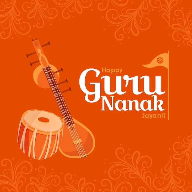 Gurú del diseño plano nanak jayanti