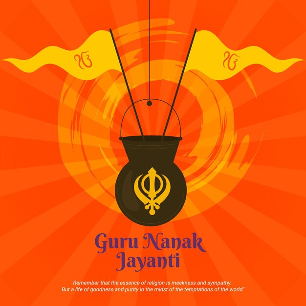 Gurú del diseño plano nanak jayanti