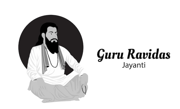 Gurú Ravidas Jayanti Vector Ilustración