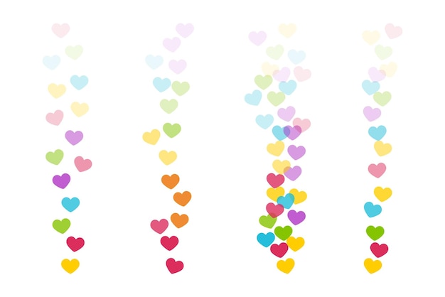 Le gusta volar para historias y transmisiones en vivo Rainbow como iconos para redes sociales ui Vector