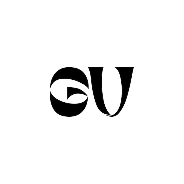 GV monograma logotipo diseño carta texto nombre símbolo monocromo logotipo alfabeto carácter simple logotipo