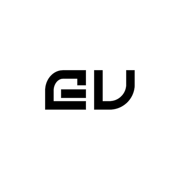 GV monograma logotipo diseño carta texto nombre símbolo monocromo logotipo alfabeto carácter simple logotipo