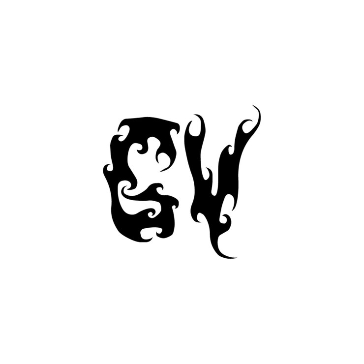 Vector gv monograma logotipo diseño carta texto nombre símbolo monocromo logotipo alfabeto carácter simple logotipo