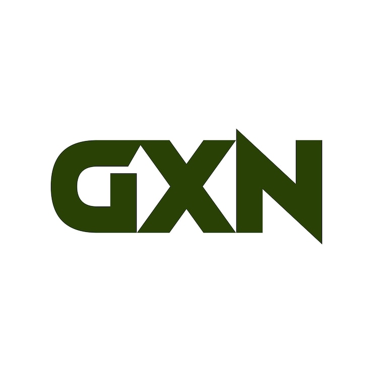 Vector gxn abstracto creativo letra inicial monograma símbolo de negocio moderno icono diseño de logotipo vectorial