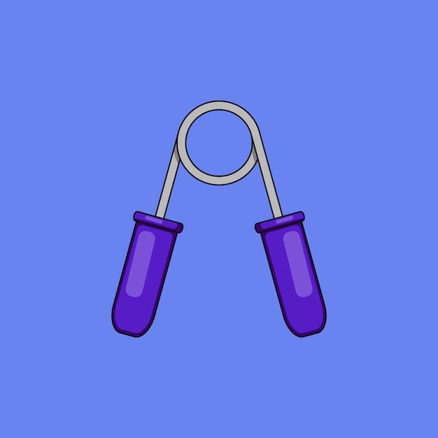 Gym Spring Grips Ilustración Icono vectorial Clutch deportes de acondicionamiento físico