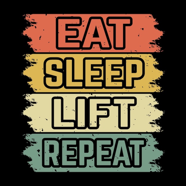 GymFitness Tipografía Diseño de camisetas