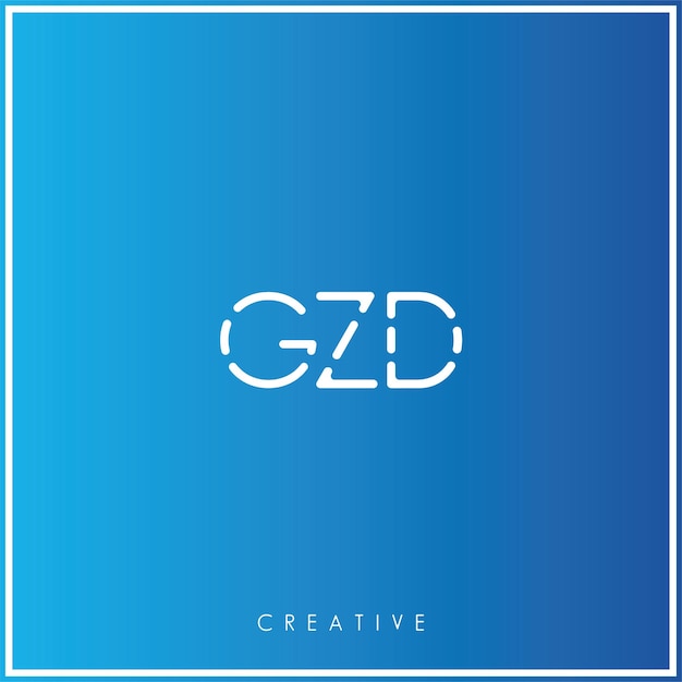 GZD Premium Vector último diseño de logotipo diseño creativo logotipo vector ilustración monograma logotipo mínimo