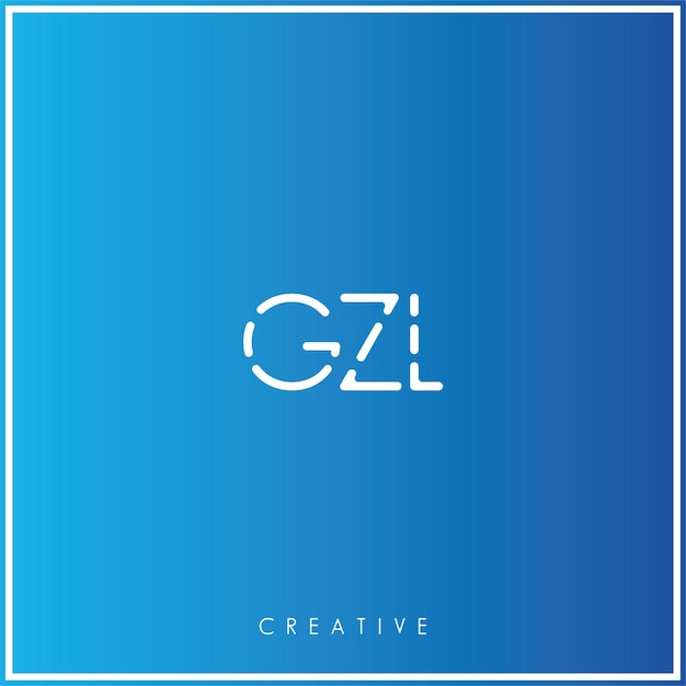 GZL Premium Vector último diseño de logotipo diseño creativo logotipo vector ilustración monograma logotipo mínimo