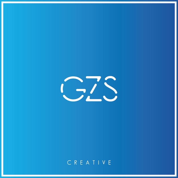 GZS Premium Vector último diseño de logotipo diseño creativo logotipo vector ilustración monograma logotipo mínimo