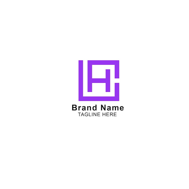 H letra Logo diseño vectorial