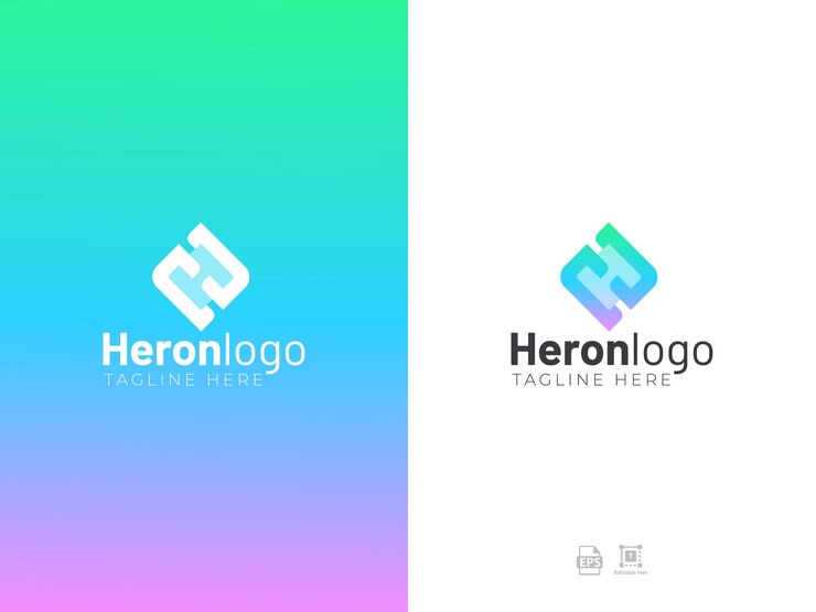 Vector h letter logo design