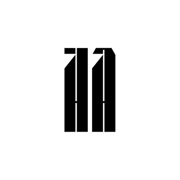 HA monograma logotipo diseño carta texto nombre símbolo monocromo logotipo alfabeto carácter simple logotipo