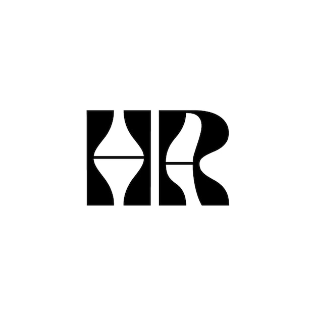 HA monograma logotipo diseño carta texto nombre símbolo monocromo logotipo alfabeto carácter simple logotipo