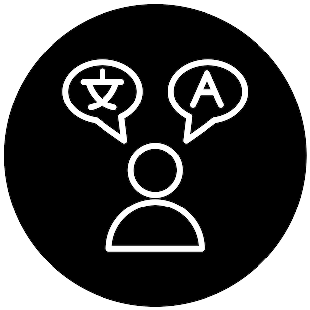 Habilidades del lenguaje de diseño vectorial Estilo del icono