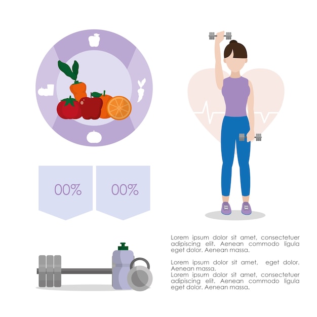 Hábitos saludables estilo de vida infografía