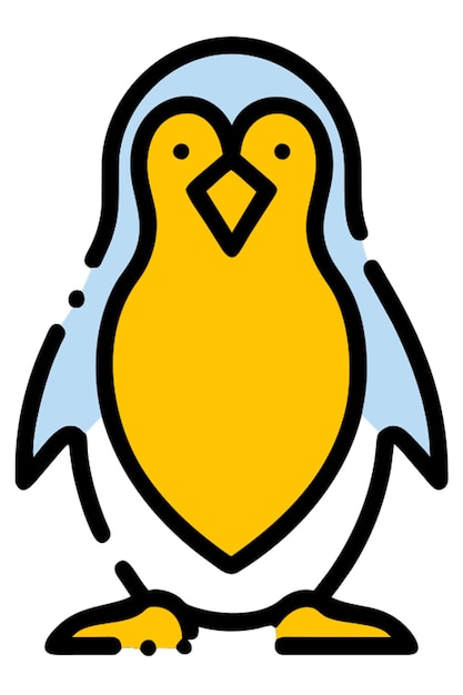 hacer un diseño de pingüino de amor para el día de San Valentín icono línea rota