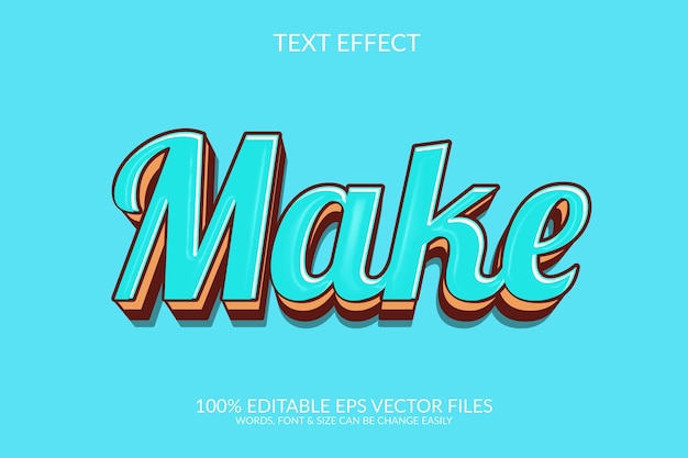 Hacer efecto de texto vectorial Eps totalmente editable en 3D