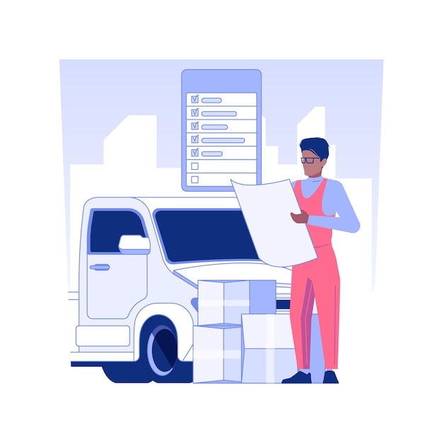 Hacer ilustración de vector de concepto aislado de inventario