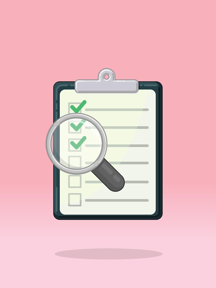Vector para hacer la lista de comprobación de los trabajos completados