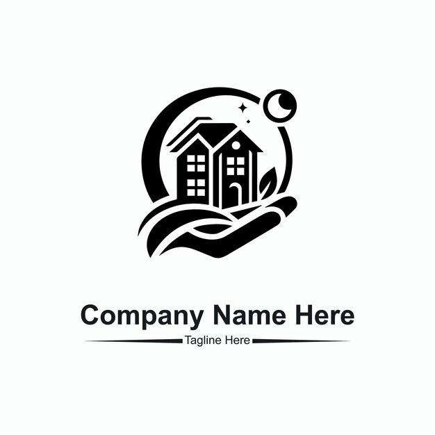 hacer el logotipo de bienes raíces aquí