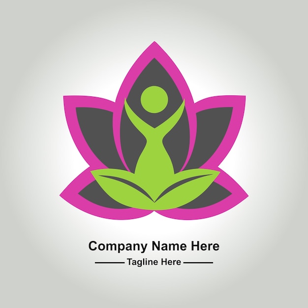 hacer un logotipo de yoga profesional para el estudio