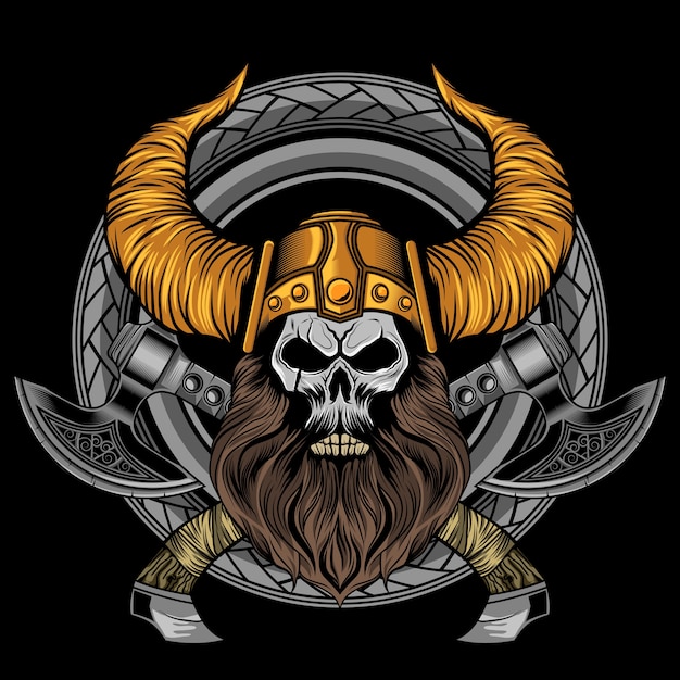 hacha vikingo barba hachas