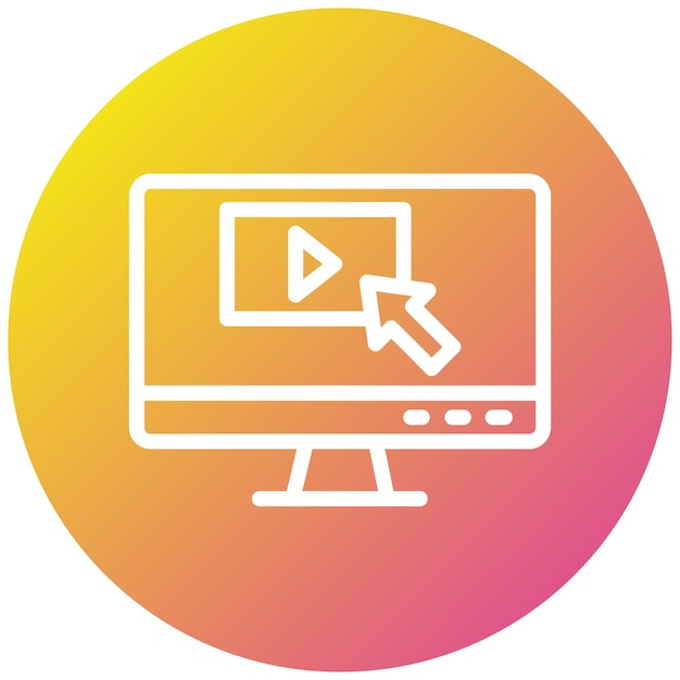 Haga clic en la ilustración del diseño del icono vectorial