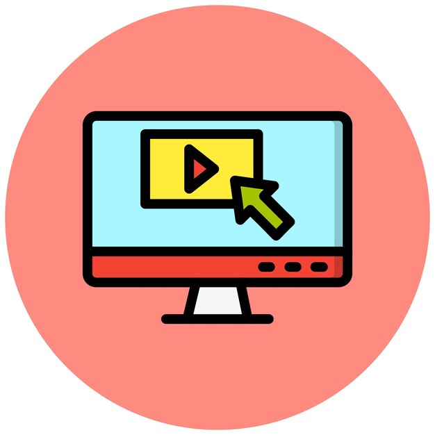 Haga clic en la ilustración del diseño del icono vectorial