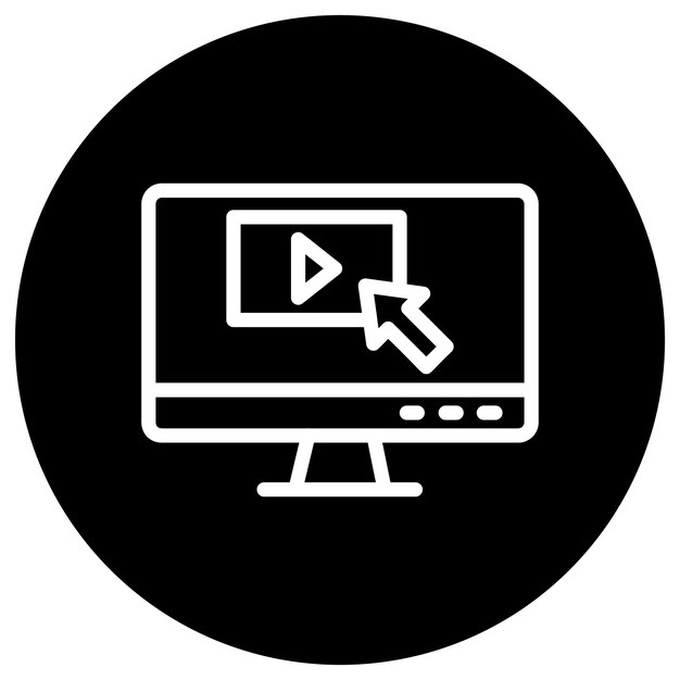 Haga clic en la ilustración del diseño del icono vectorial