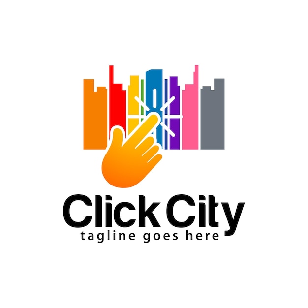 Haga clic en la plantilla de diseño del logotipo de la ciudad