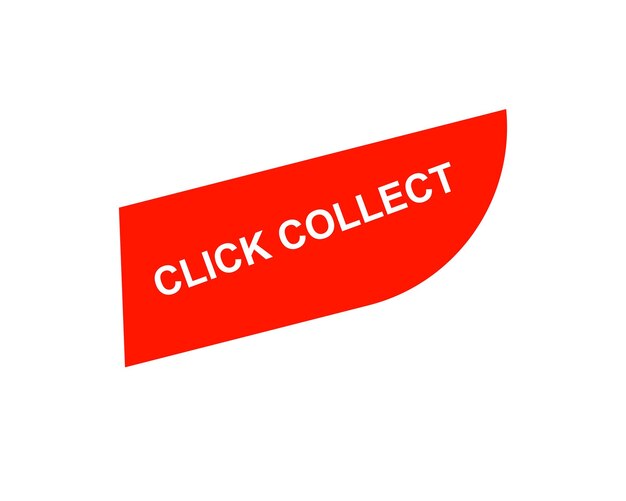 Haga clic en recopilar texto de plantilla de etiqueta de botón de ilustración vectorial web con icono de colores