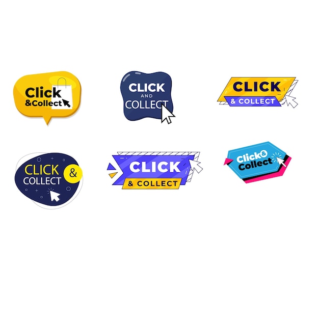 Haga clic y recopile el vector del concepto