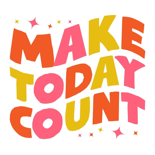 Haga hoy el diseño de la ilustración vectorial de Count Clipart