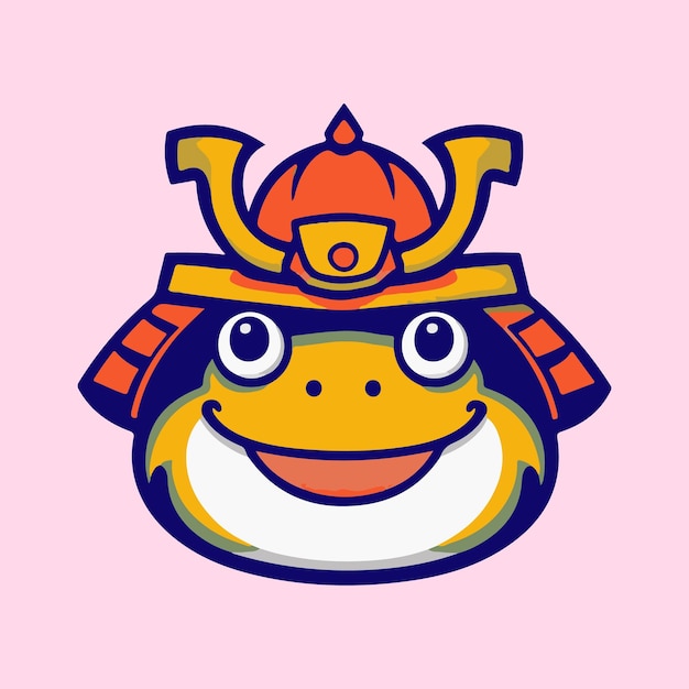 Haga una ilustración del icono vectorial de la rana bebé Meme Inu