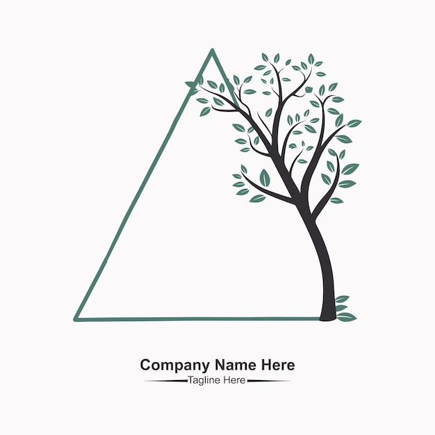 Haga el logotipo del árbol de yoga aquí