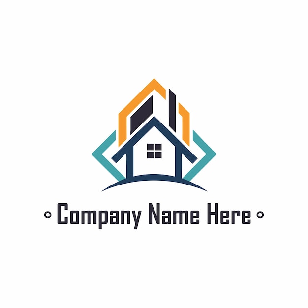 Haga el logotipo de bienes raíces aquí