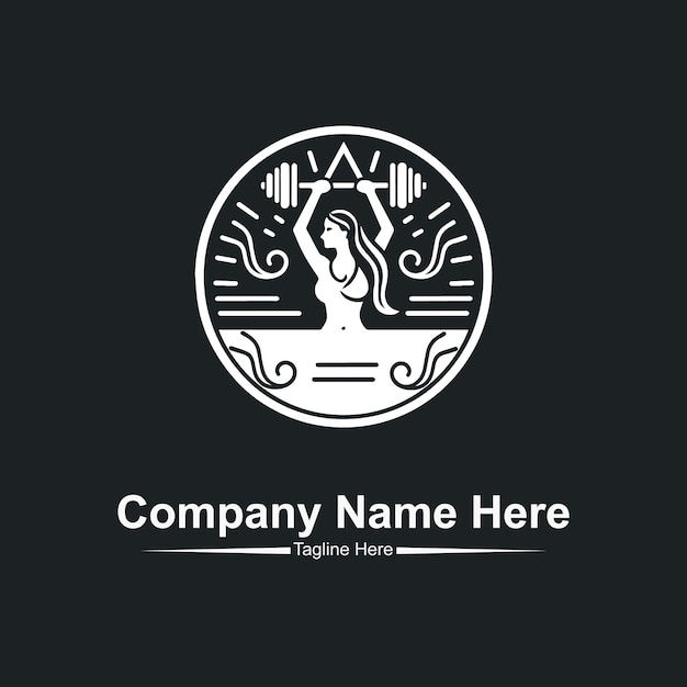 Haga el logotipo del gimnasio de mujeres aquí