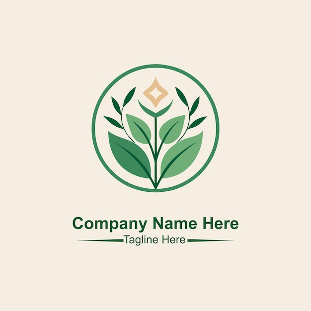 Haga el logotipo de hierbas aquí