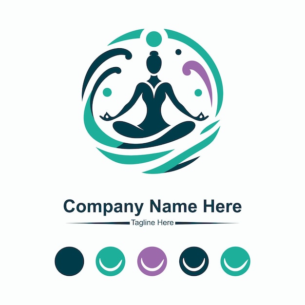 Haga el logotipo de yoga aquí