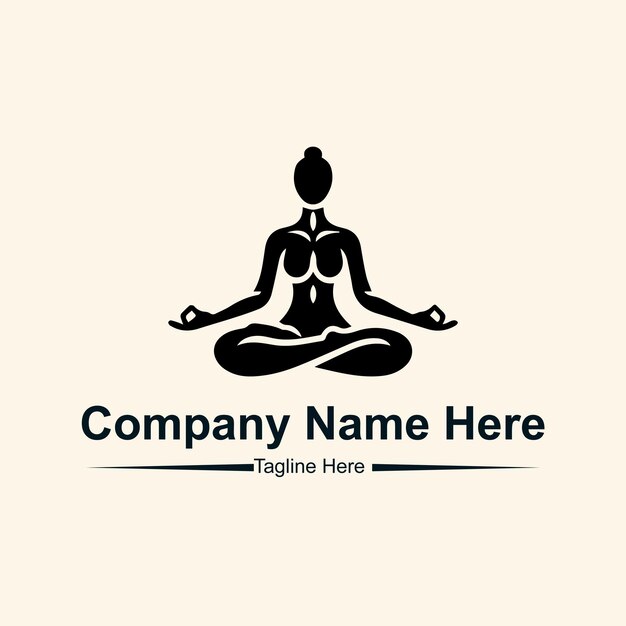 Haga el logotipo de yoga aquí