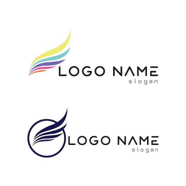 Halcón Eagle Bird Logo plantilla vector icono
