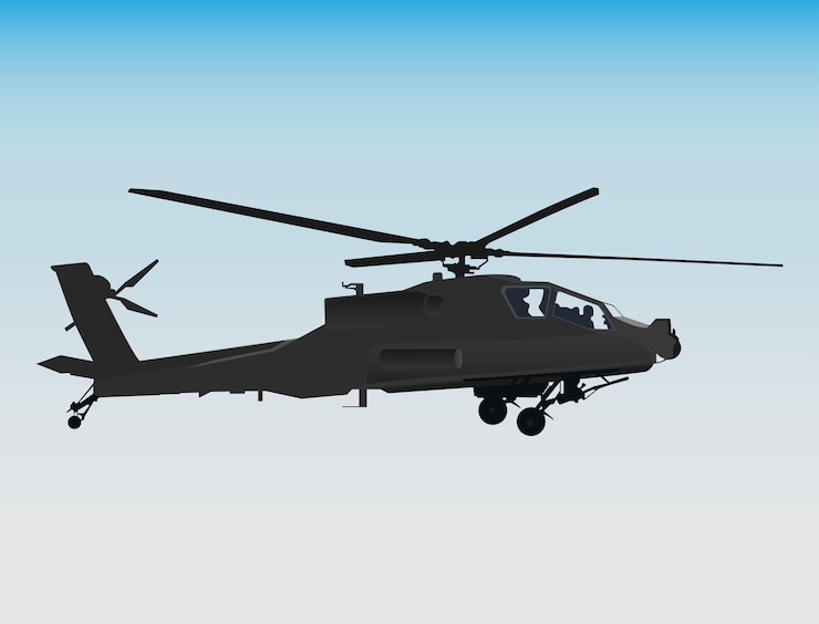 Vector halcón negro volando en el cielo azul