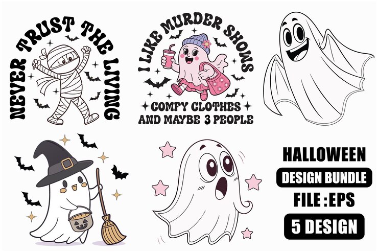 Halloween Design Bundle of Spooky Characters