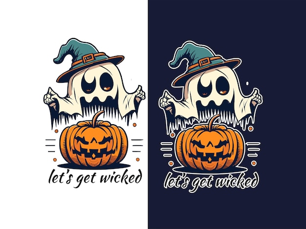 HALLOWEEN ELLOS CAMISETA DISEÑO DEL LOGOTIPO GENERADO POR AI