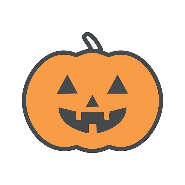 Halloween espeluznante calabaza con una sonrisa