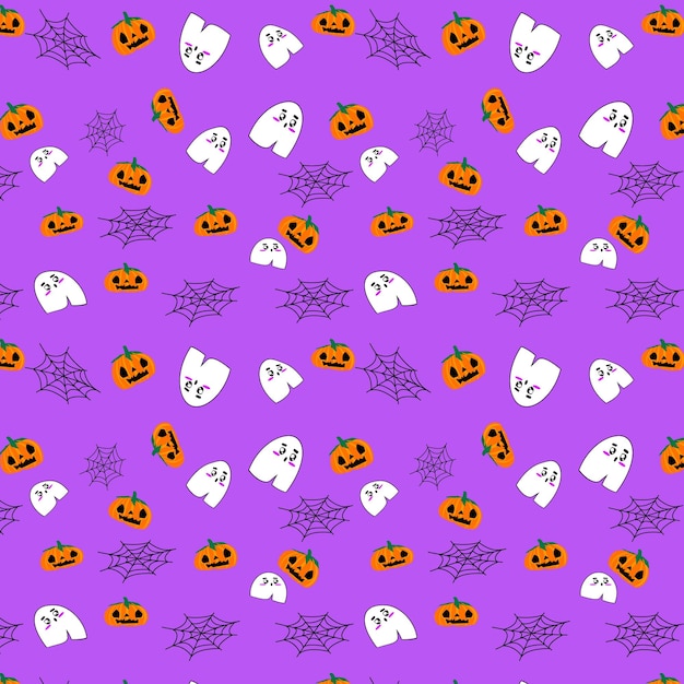 Vector halloween de fondo sin patrón