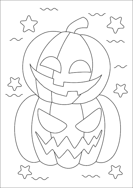 Halloween Página Para Colorear