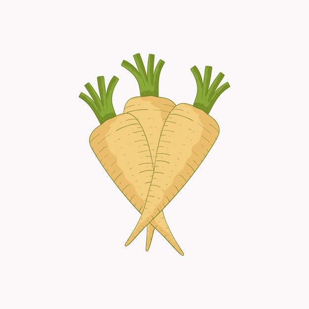 Hamburgo verduras de perejil diseño plano ilustración de dibujos animados