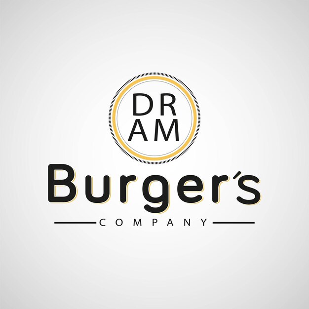 hamburguesa con logo