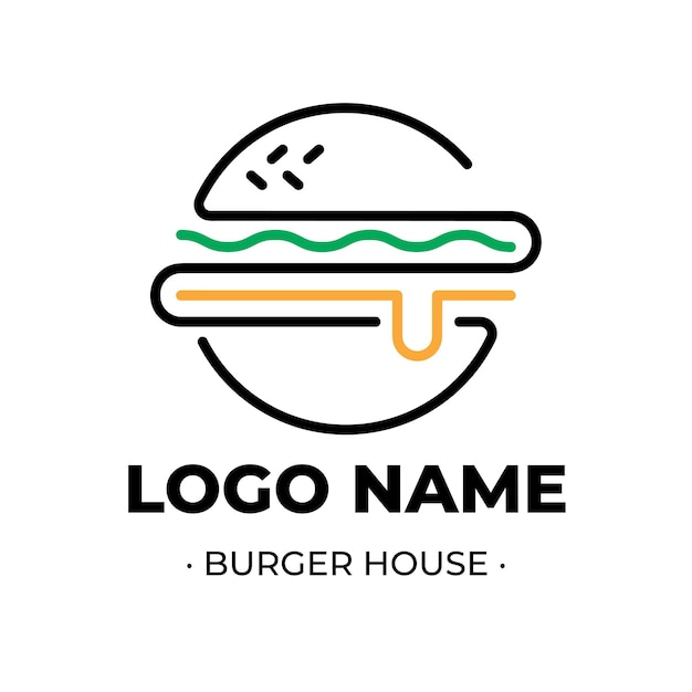 Hamburguesa con logotipo